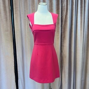 French Connection Cerise Pink Whisper Dress, NWT, sz 4